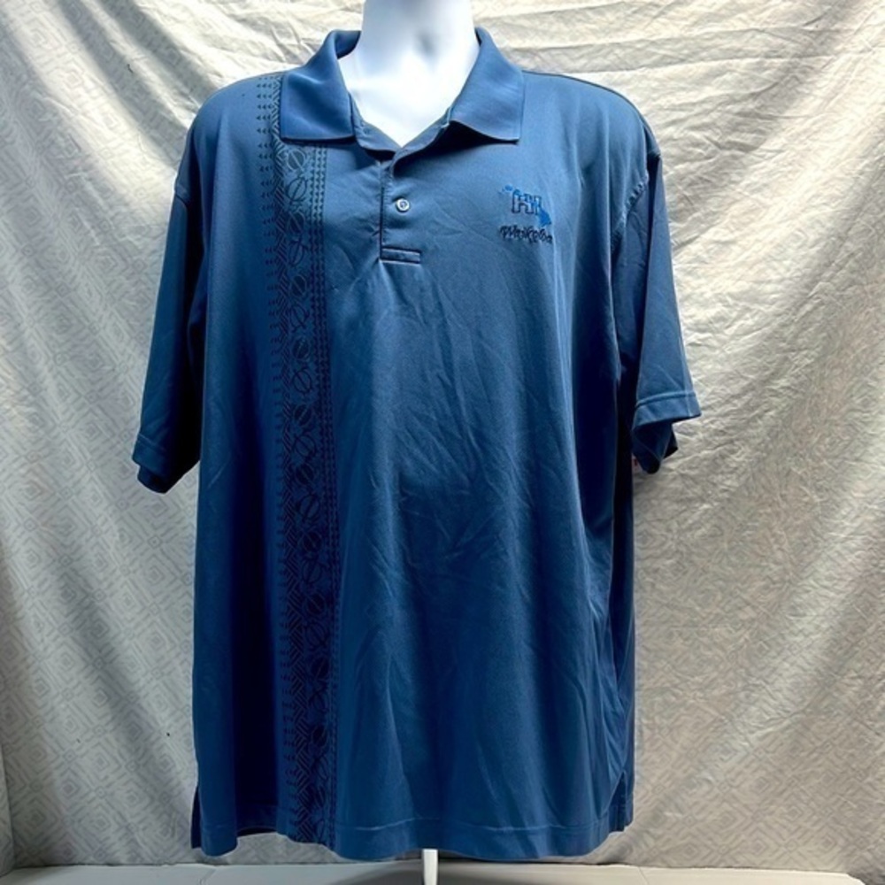 Diamond Head wear Hawaii Waikoloa polo size 2xl men’s blue tribal
